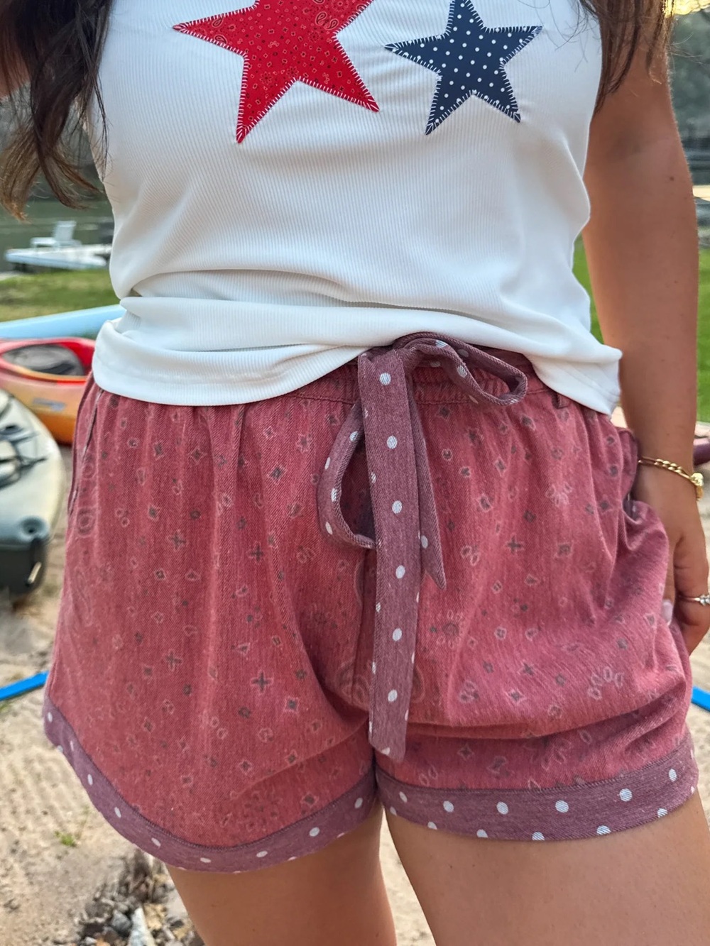 Blakeley Piper Stretch shorts Paisley Comfy Short Size S/M
